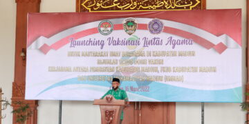 VAKSINASI LINTAS AGAMA SEBANYAK 13.000 DOSIS VAKSIN KERJASAMA PEMERINTAH KABUPATEN MADIUN,FKUB KABUPATEN MADIUN DAN UNIVERSITAS MUHAMMADIYAH MADIUN