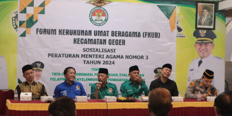 FKUB Kabupaten Madiun Gelar Sosialisasi PMA Nomor 3 Tahun 2024 di Kecamatan Geger